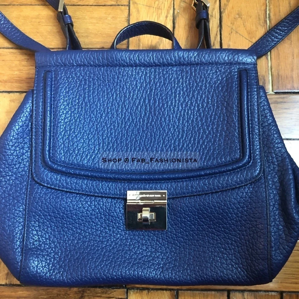 Kate Spade leather backpack blue